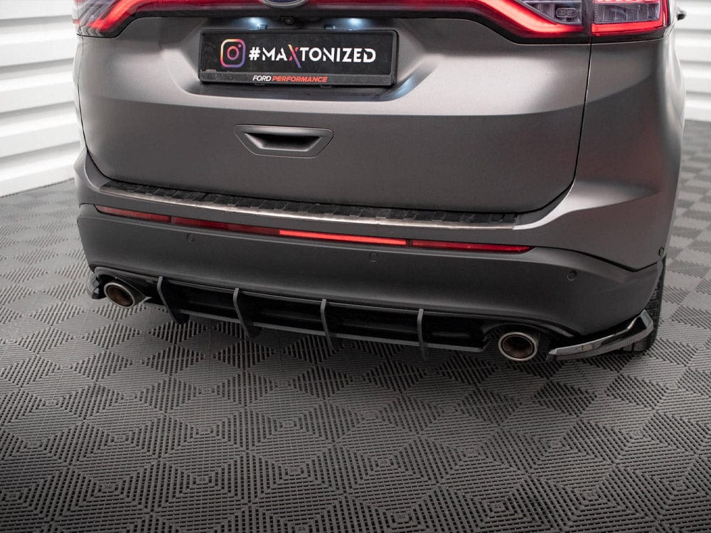 Maxton Design Red Street PRO Rear Diffuser Ford Edge Mk2 Maxton Design SR