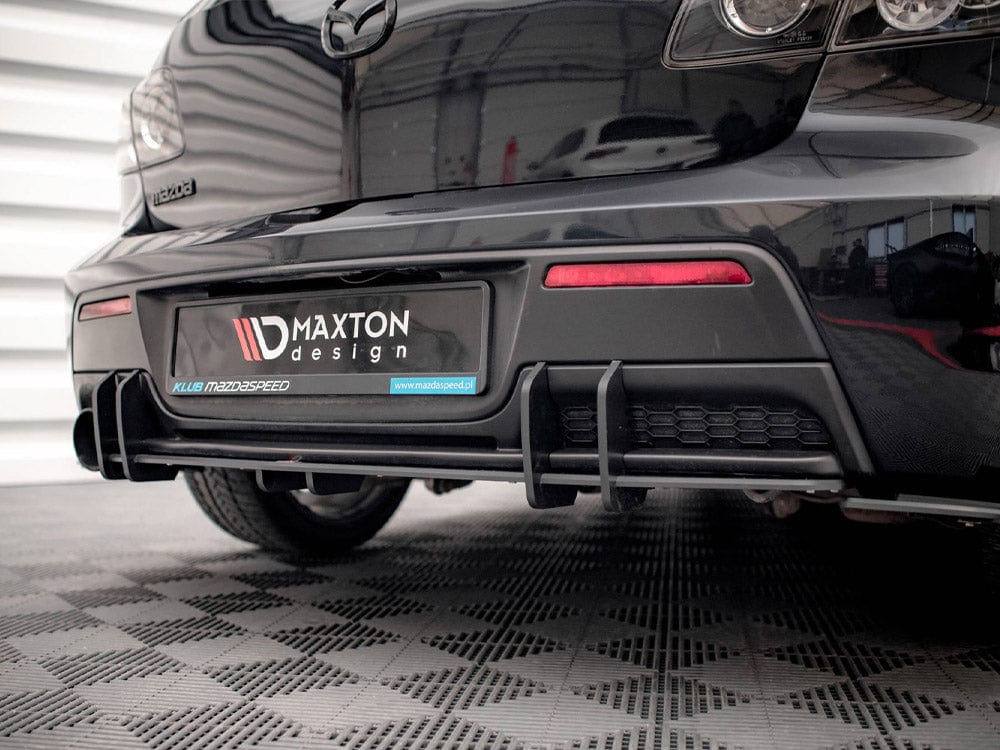 Maxton Design Red Street PRO Rear Diffuser Mazda 3 MPS Mk1 2006-2008 Maxton Design SR