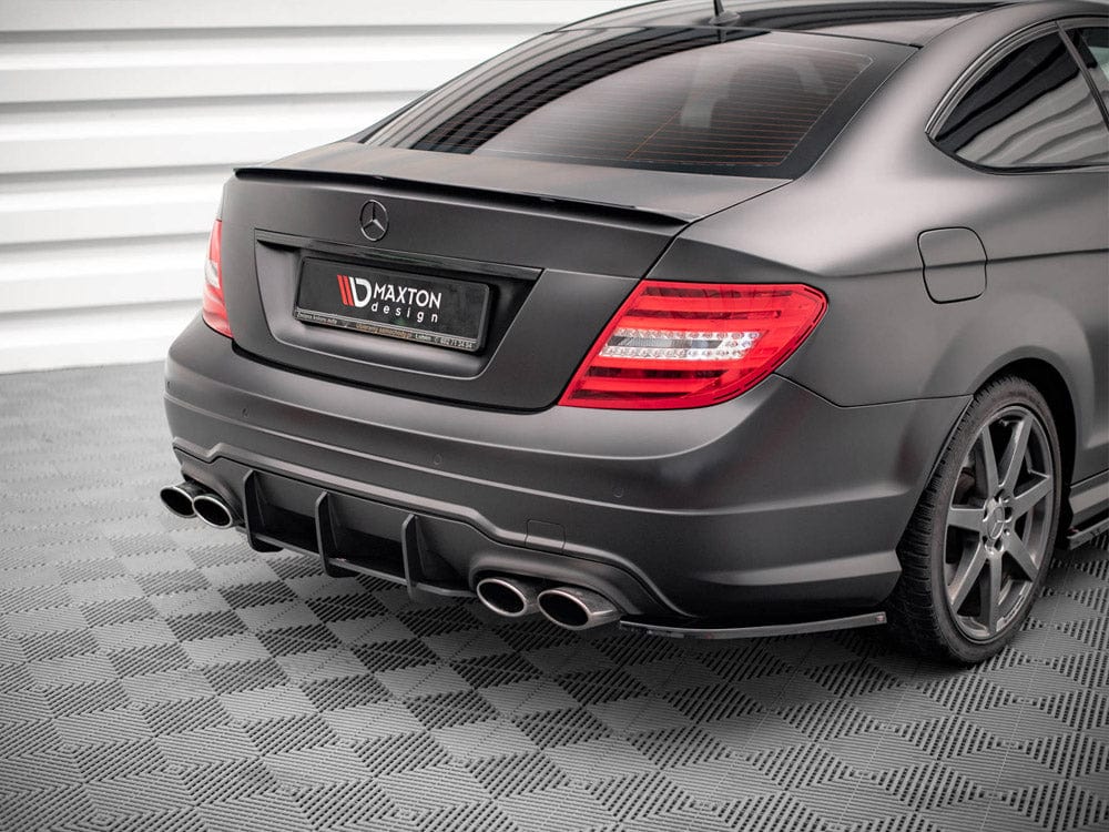 Maxton Design Red Street Pro Rear Diffuser Mercedes C Coupe AMG-Line C204 Maxton Design SR
