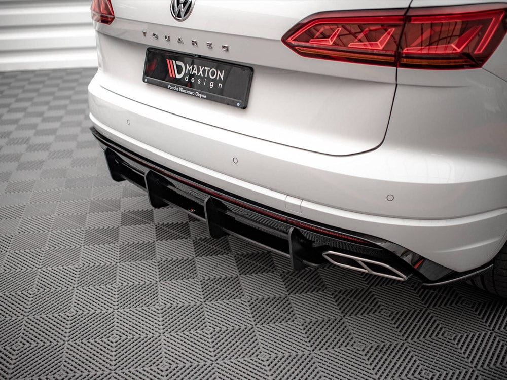 Maxton Design Red Street Pro Rear Diffuser VW Touareg R-Line Mk3 Maxton Design SR