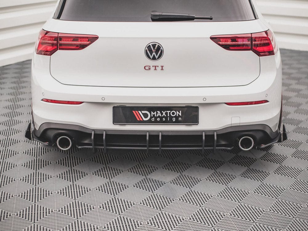 Maxton Design Red / YES Racing Durability Rear Diffuser V2 VW Golf 8 GTI 2020- Maxton Design SR