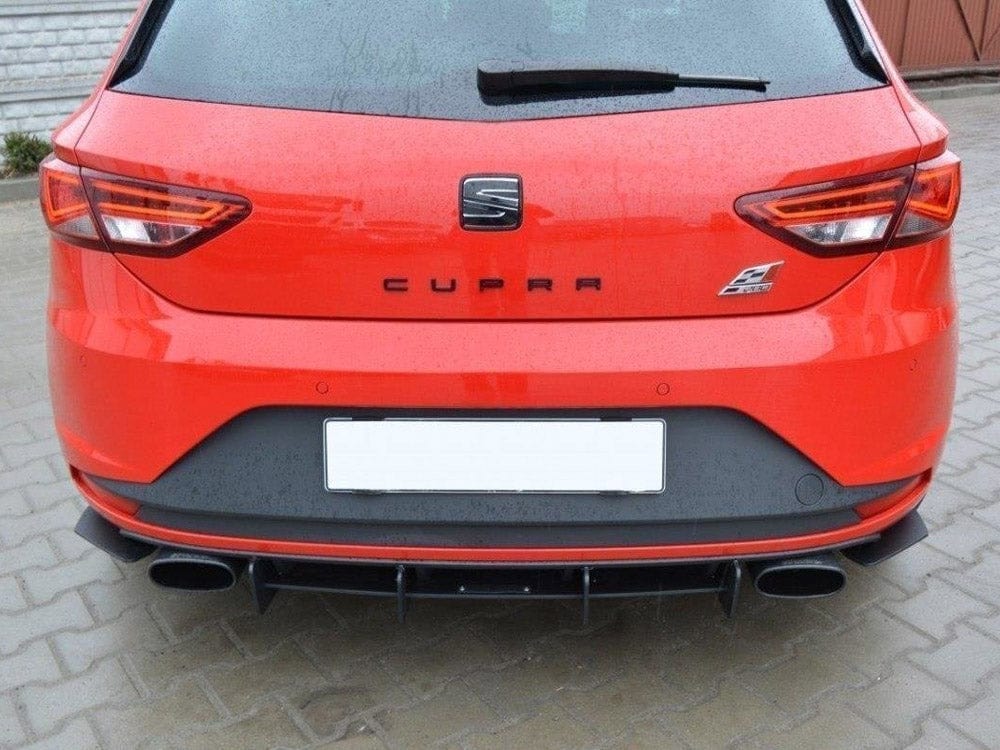 Maxton Design Seat Leon III Cupra Rear Diffuser & Rear Side Splitters Maxton Design SR