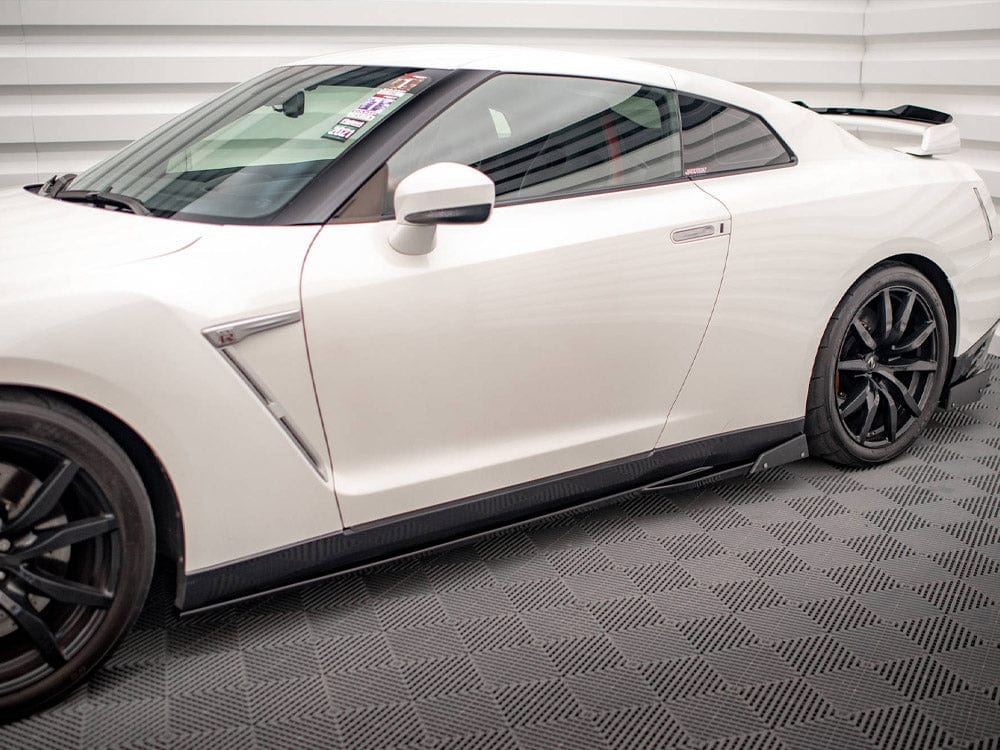 Maxton Design Side Skirts Diffusers + Flaps Nissan GTR R35 Facelift Maxton Design SR