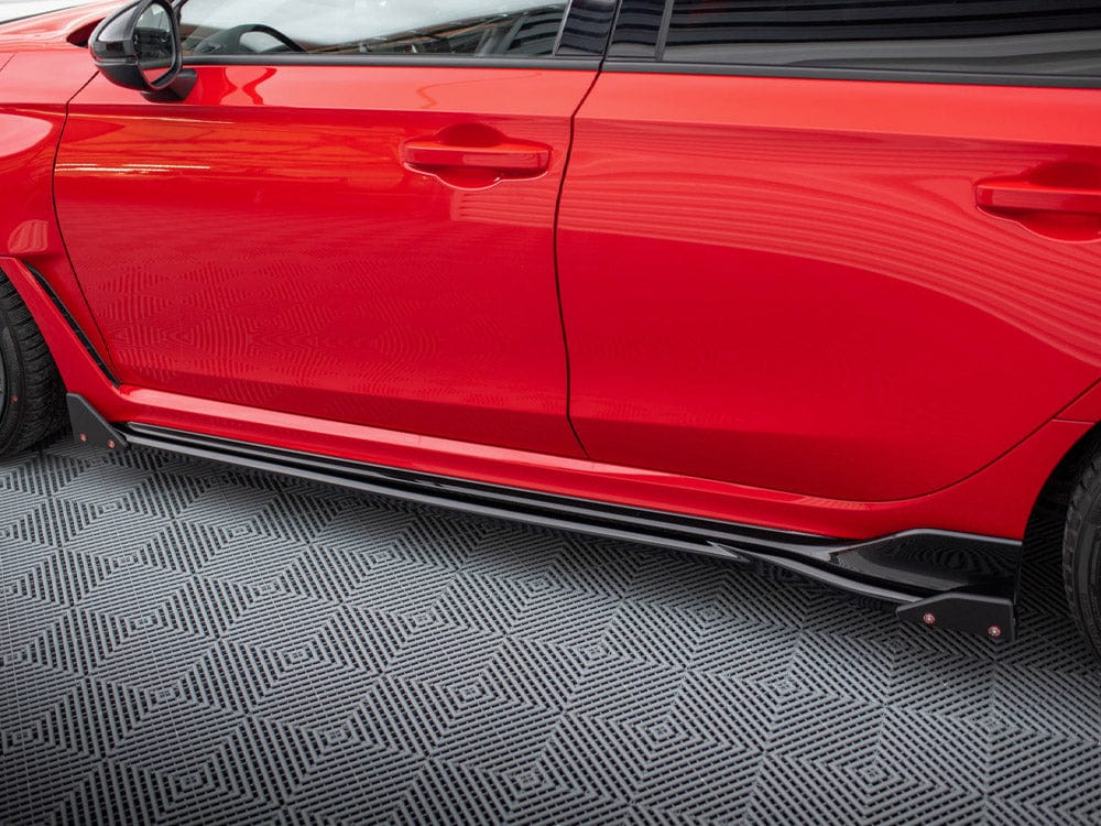 Maxton Design Side Skirts Diffusers V.1 + Flaps Honda Civic Type-R Mk 11 Maxton Design SR