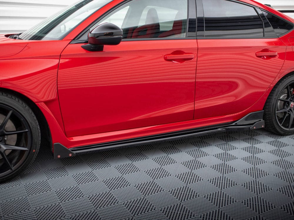 Maxton Design Side Skirts Diffusers V.1 + Flaps Honda Civic Type-R Mk 11 Maxton Design SR