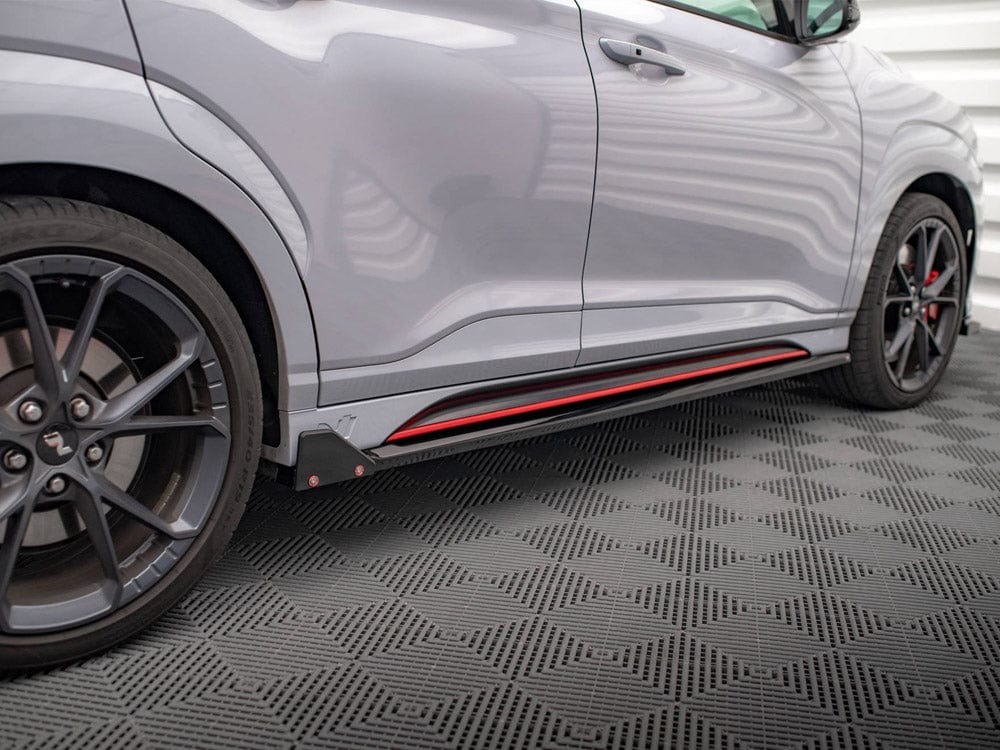 Maxton Design Side Skirts Diffusers V.1 + Flaps Hyundai Kona N Mk1 Maxton Design SR