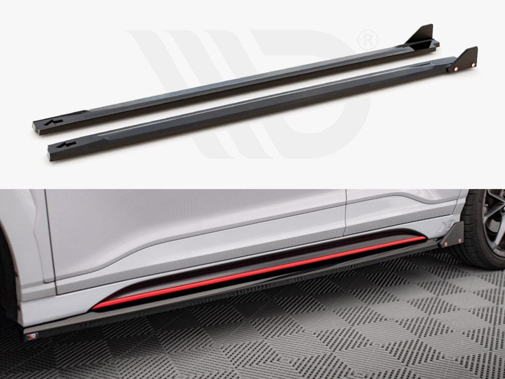 Maxton Design Side Skirts Diffusers V.1 + Flaps Hyundai Kona N Mk1 Maxton Design SR