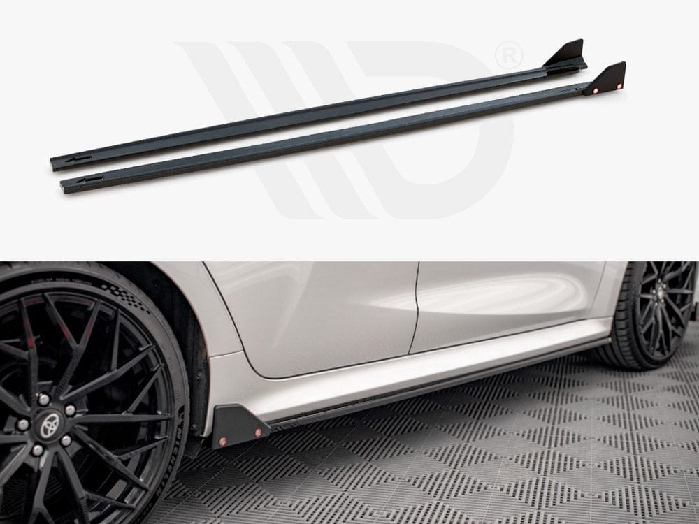 Maxton Design Side Skirts Diffusers V.1 + Flaps Toyota Yaris Mk4 Maxton Design SR
