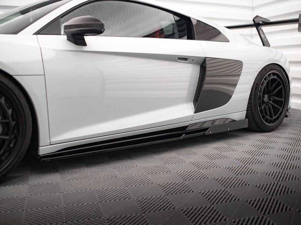Maxton Design Side Skirts Diffusers V.2 + Flaps Audi R8 Mk2 Facelift Maxton Design SR