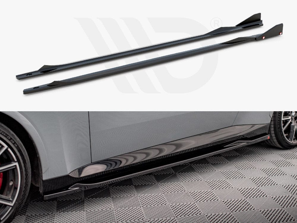 Maxton Design Side Skirts Diffusers V.2 + Flaps BMW 2 Coupe M-Pack / M240i G42 Maxton Design SR