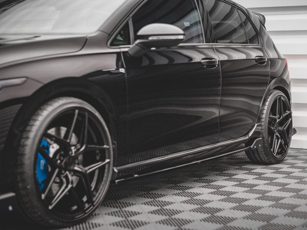 Maxton Design Side Skirts Diffusers V.2 + Flaps VW Golf R Mk8 Maxton Design SR