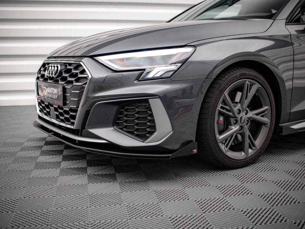 Maxton Design Street PRO Front Splitter V.1 (+flaps) Audi S3 / A3 S-line 8Y 2020- Maxton Design SR