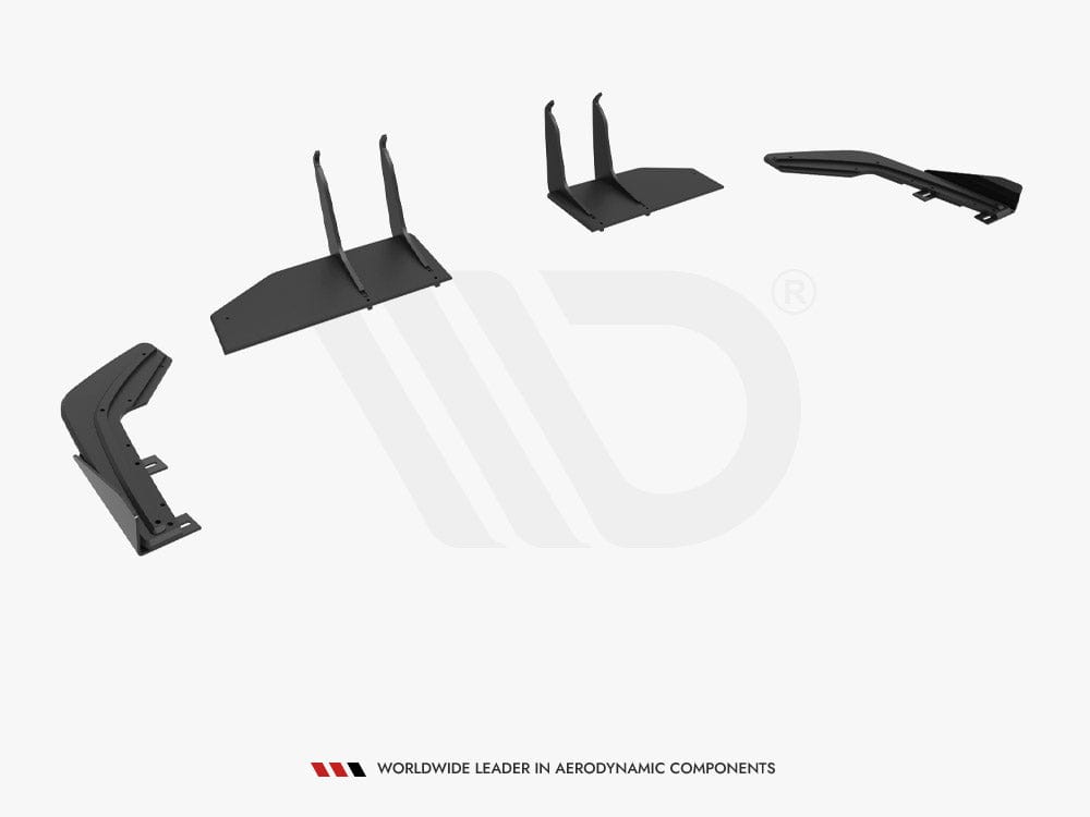 Maxton Design Street PRO Rear Diffuser + Flaps Honda Civic Type-R Mk 11 Maxton Design SR