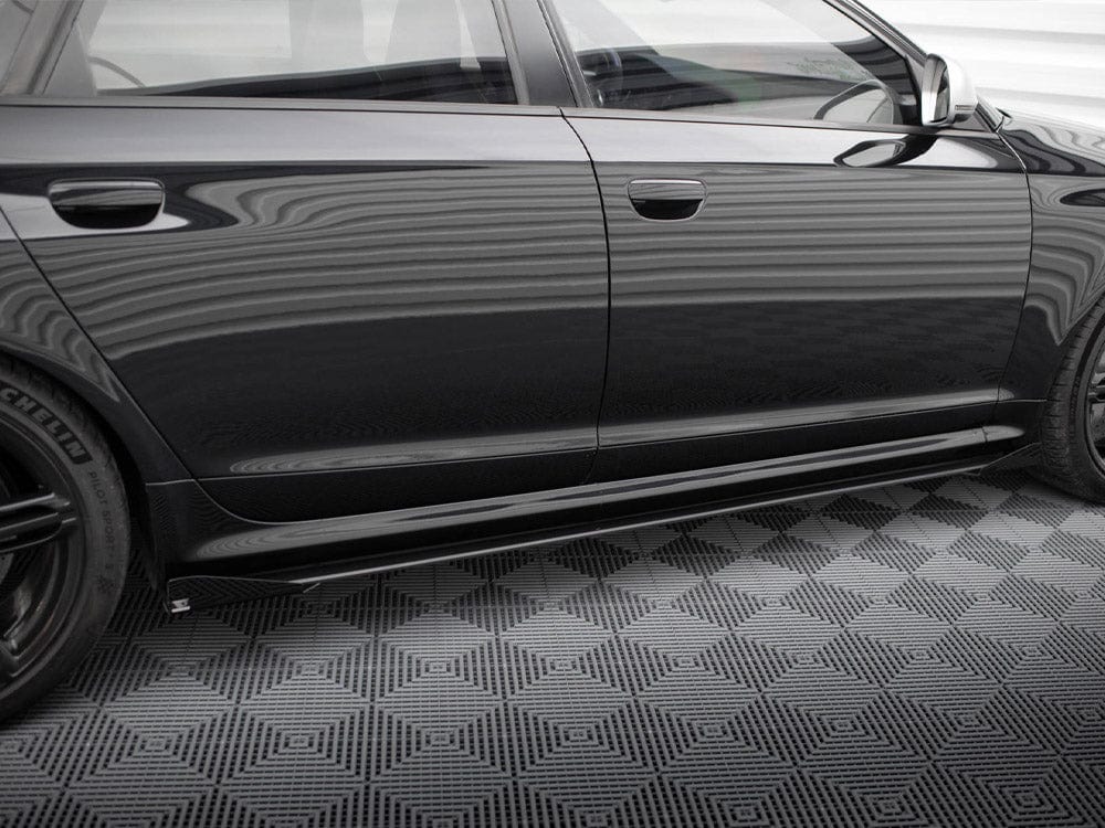 Maxton Design Street PRO Side Skirts Diffusers + Flaps Audi RS6 Avant C6 Maxton Design SR