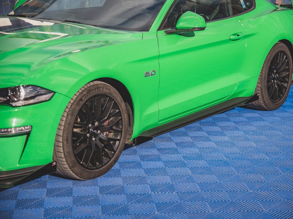 Maxton Design Street PRO Side Skirts Diffusers V.1 (+flaps) Ford Mustang GT MK6 Facelift 2017- Maxton Design SR