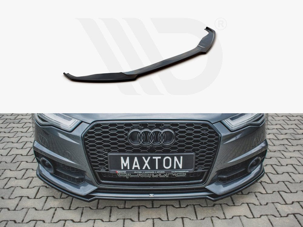 Maxton Design Textured Front Splitter Audi S6/ A6 S-Line C7 Facelift Maxton Design SR