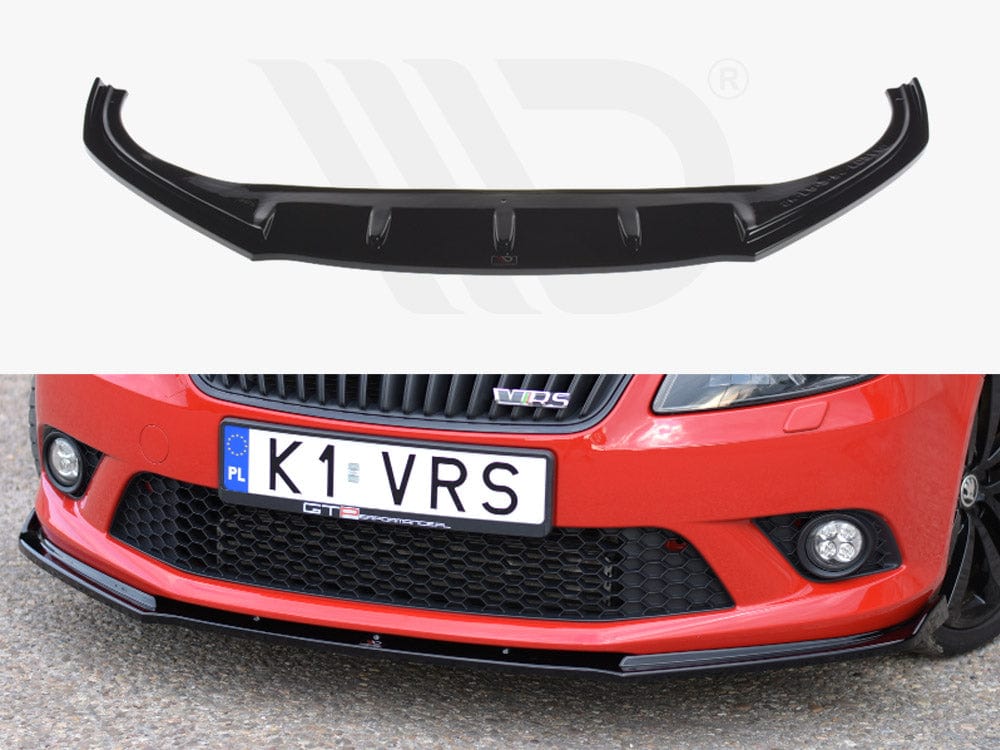 Maxton Design Textured Front Splitter Skoda Fabia II (For RS) Maxton Design SR