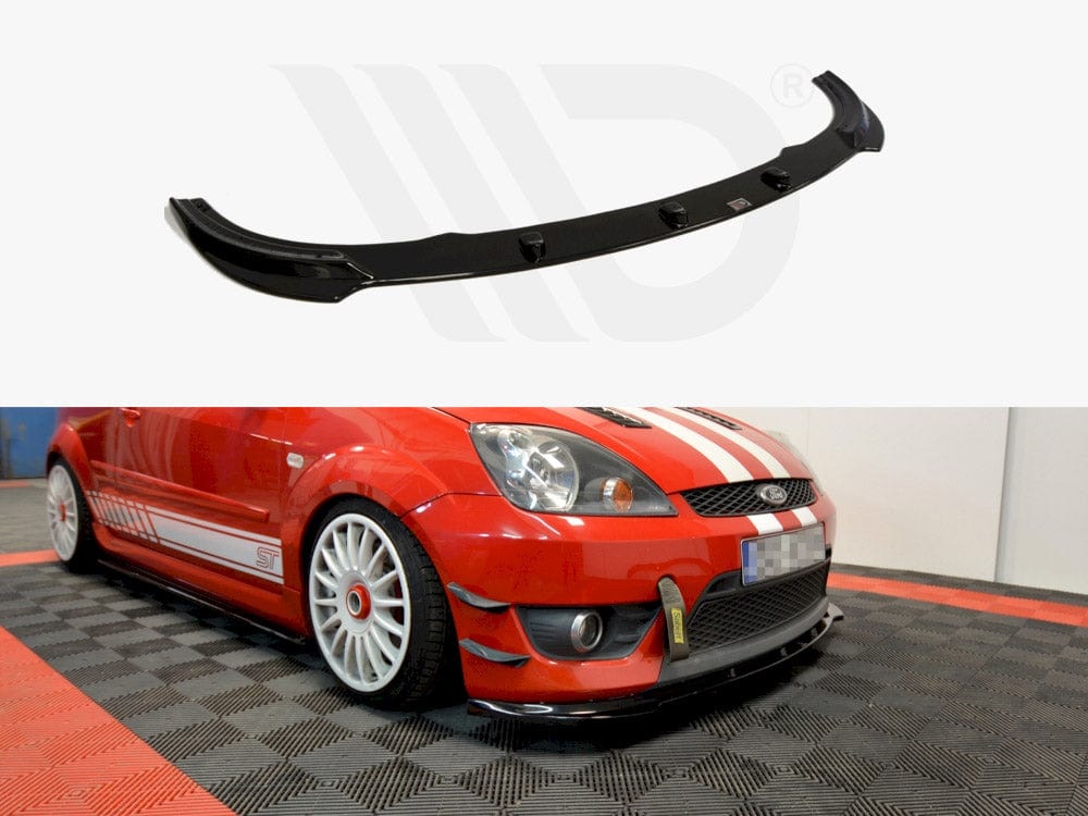 Maxton Design Textured Front Splitter V.1 Ford Fiesta MK 6 St/zetec S 2004-2007 Maxton Design SR