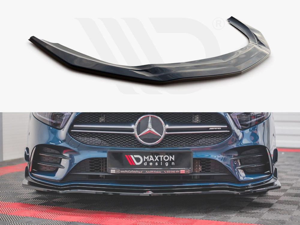 Maxton Design Textured Front Splitter V.1 Mercedes A35 AMG AERO W177 Maxton Design SR