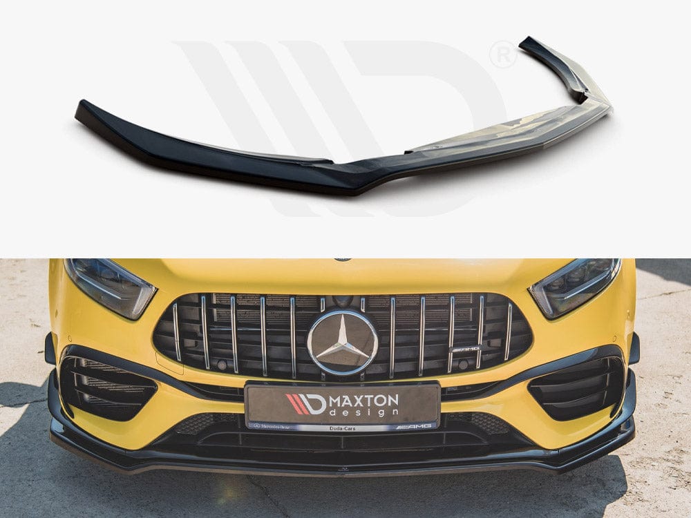 Maxton Design Textured Front Splitter V.1 Mercedes AMG A 45 S Aero Pack W177 Maxton Design SR
