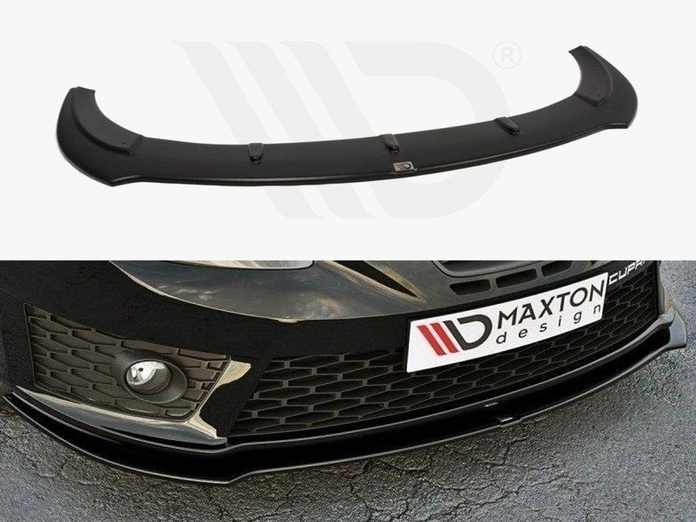 Maxton Design Textured Front Splitter V.1 Seat Leon Mk2 Cupra / FR Facelift Maxton Design SR