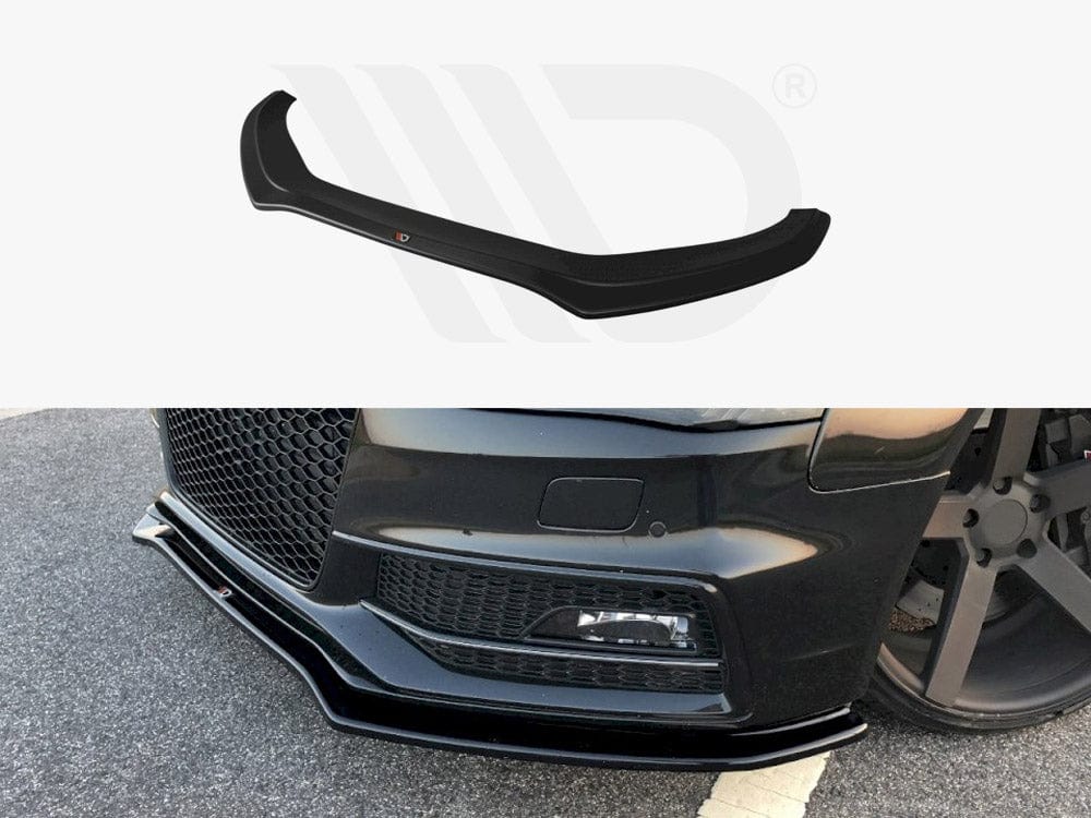 Maxton Design Textured Front Splitter V.2 Audi S4 / A4 S-Line B8 FL Maxton Design SR