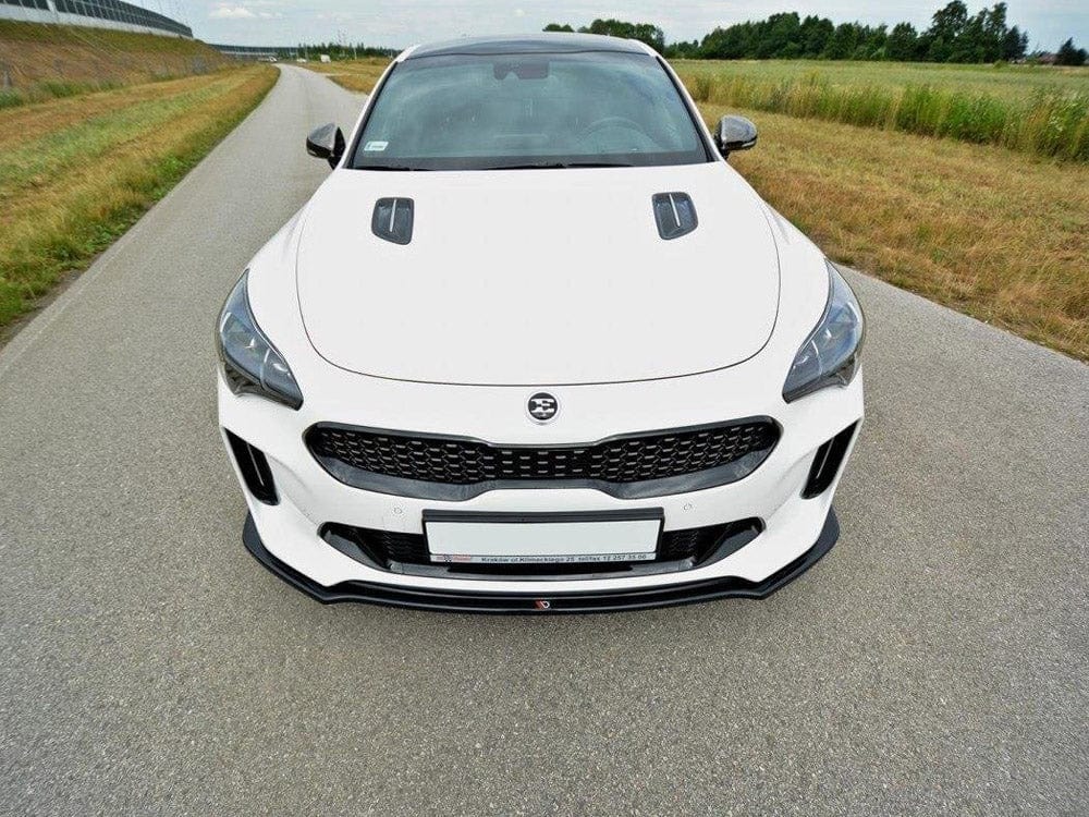 Maxton Design Textured Front Splitter V.2 KIA Stinger GT 2017-2019 Maxton Design SR