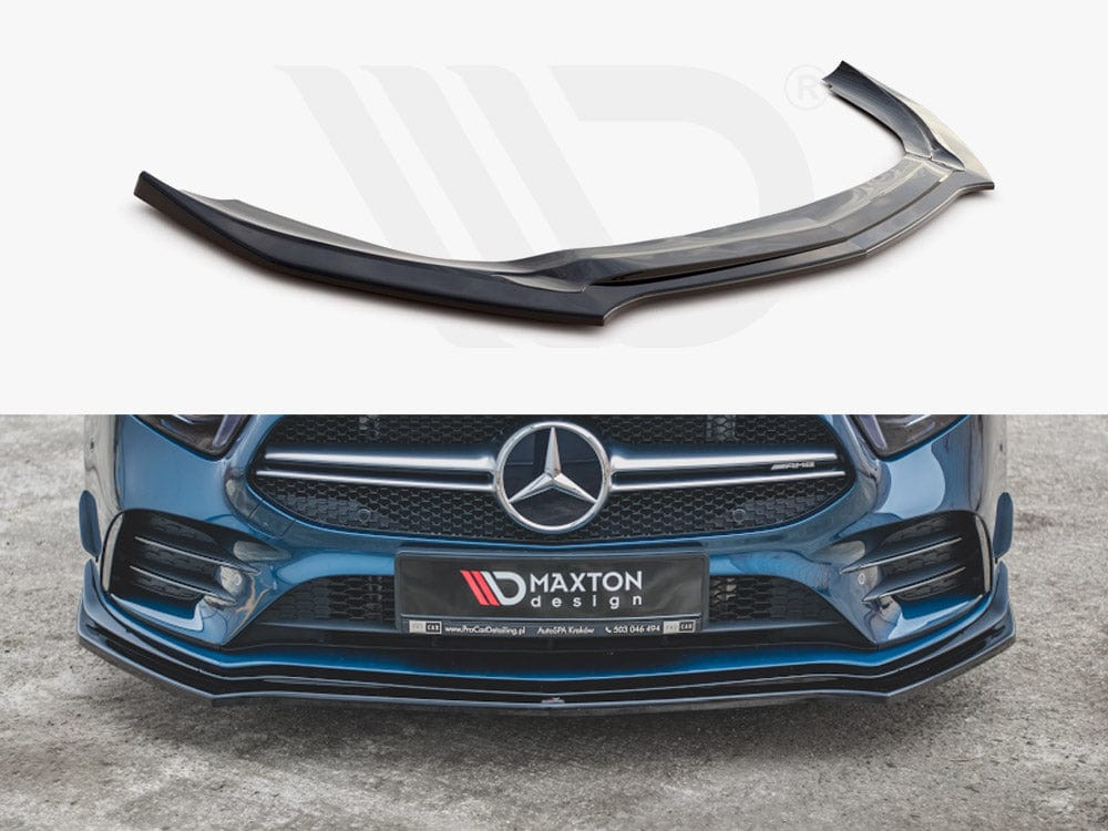 Maxton Design Textured Front Splitter V.2 Mercedes A35 AMG AERO W177 Maxton Design SR