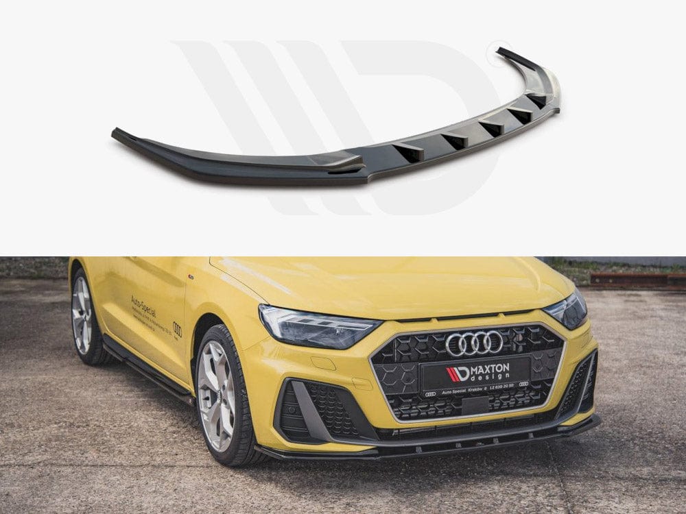 Maxton Design Textured Front Splitter V1 Audi A1 S-line GB 2018- Maxton Design SR