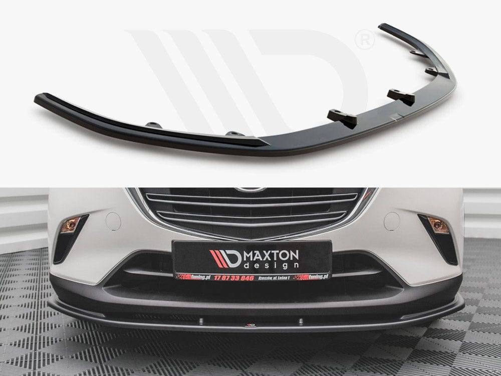Maxton Design Textured Front Splitter V1 Mazda CX-3 2015- Maxton Design SR