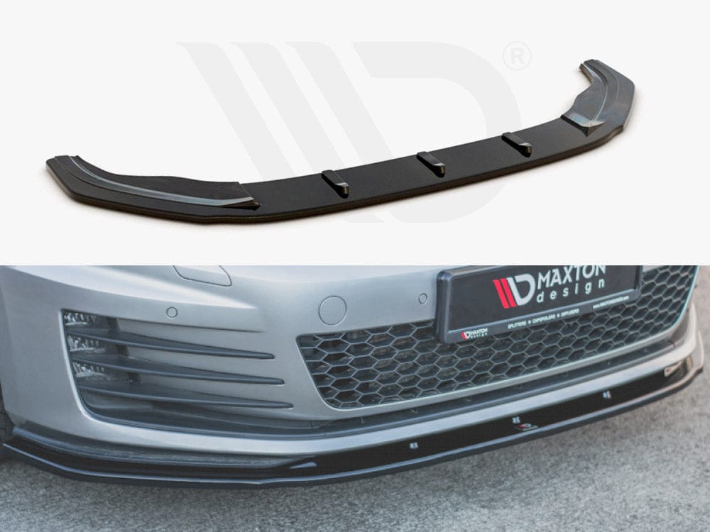 Maxton Design Textured Front Splitter V1 VW Golf 7 GTI 2013-2016 Maxton Design SR