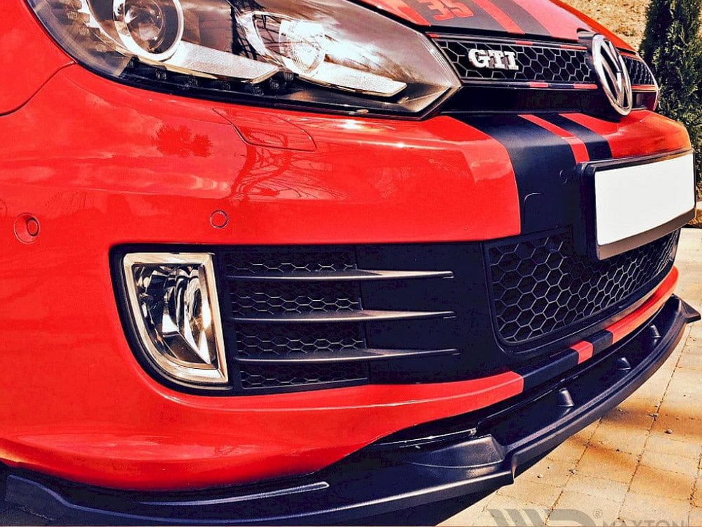 Maxton Design Textured Front Splitter VW Golf VI GTI 35TH Maxton Design SR