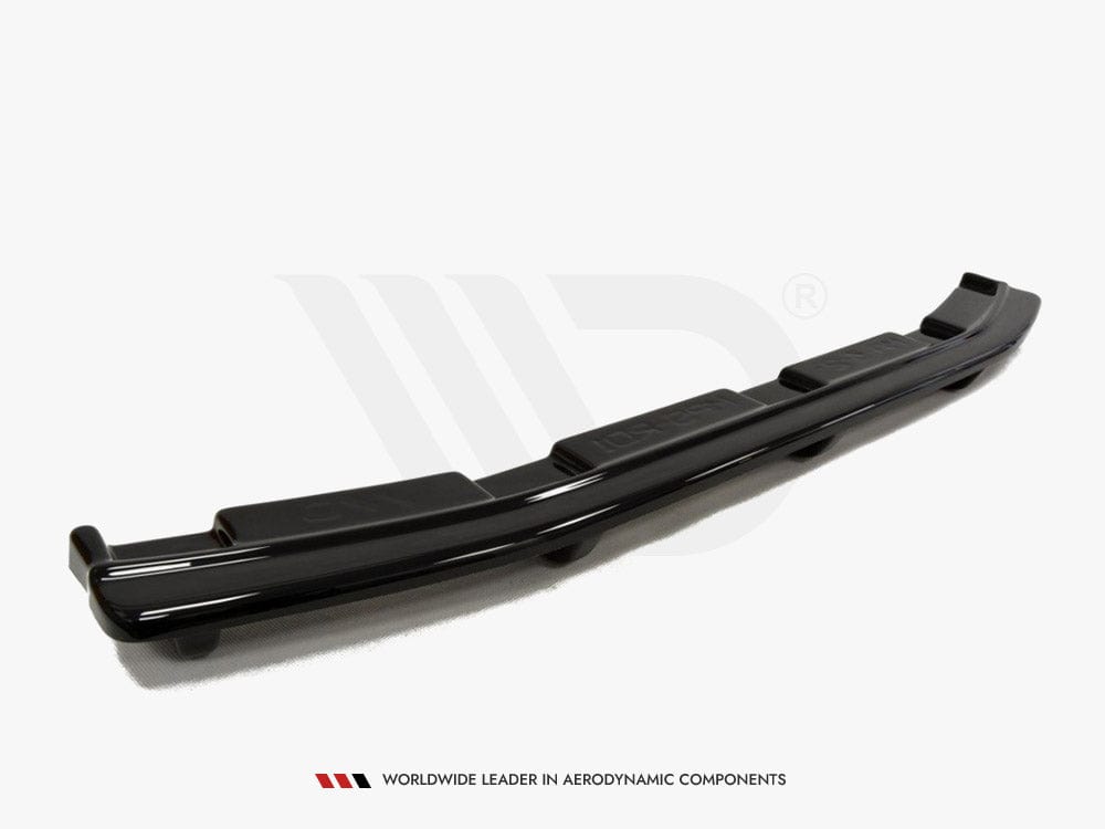 Maxton Design Textured / No Central Rear Splitter Mazda 3 MK2 MPS (With Vertical Bars) Maxton Design SR