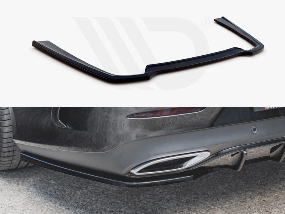 Maxton Design Textured / No Central Rear Splitter Mercedes-benz CLS AMG Line C257 2018-2021 Maxton Design SR