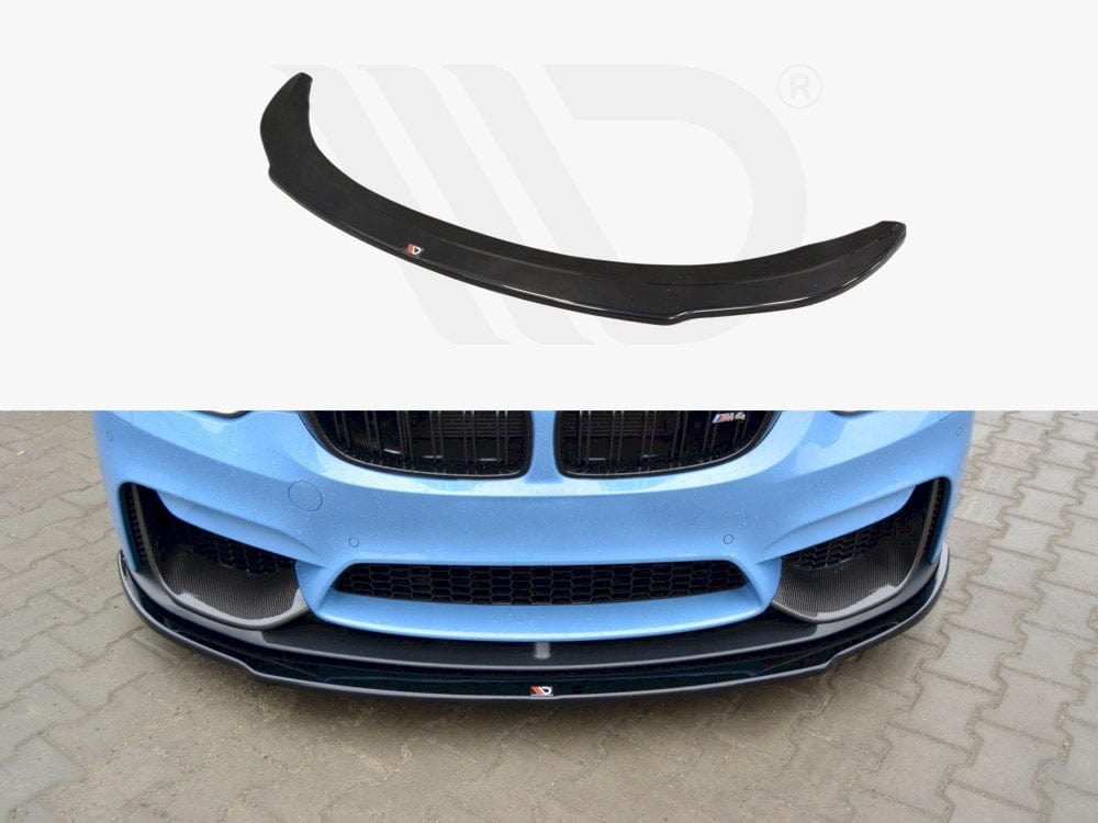 Maxton Design Textured / No Front Splitter Bmw M4 F82 M-performance 2014-20 Maxton Design SR