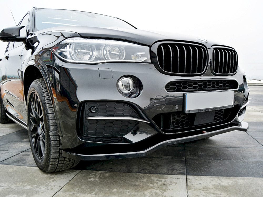 Maxton Design Textured / No Front Splitter V.1 Bmw X5 F15 M50D 2014-2018 Maxton Design SR