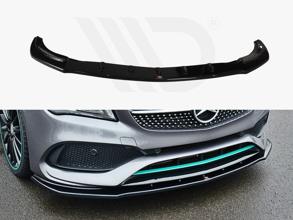 Maxton Design Textured / No Front Splitter V.1 Mercedes-benz CLA C117 Amg-line Facelift 2017-UP Maxton Design SR