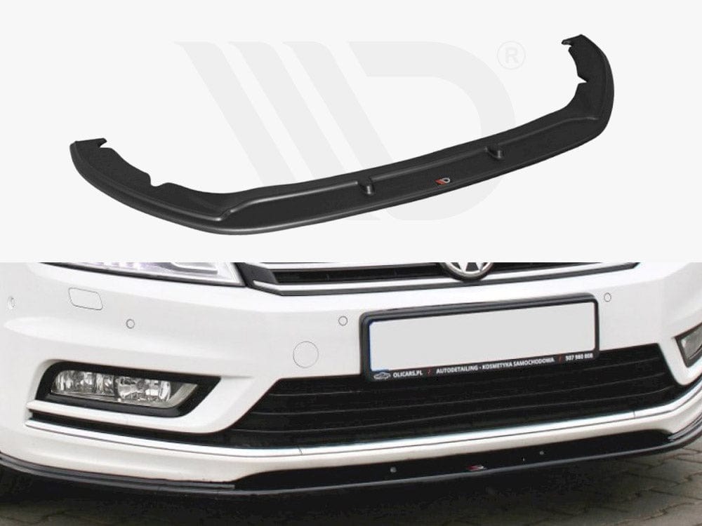 Maxton Design Textured / No Front Splitter V.1 VW Passat B7 R-line 2010-2014 Maxton Design SR