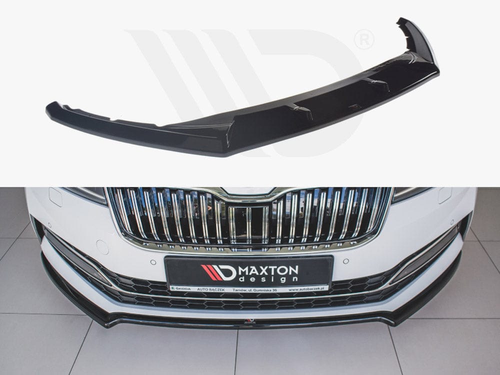 Maxton Design Textured / No Front Splitter V.2 Skoda Superb MK3 FL 2019- Maxton Design SR