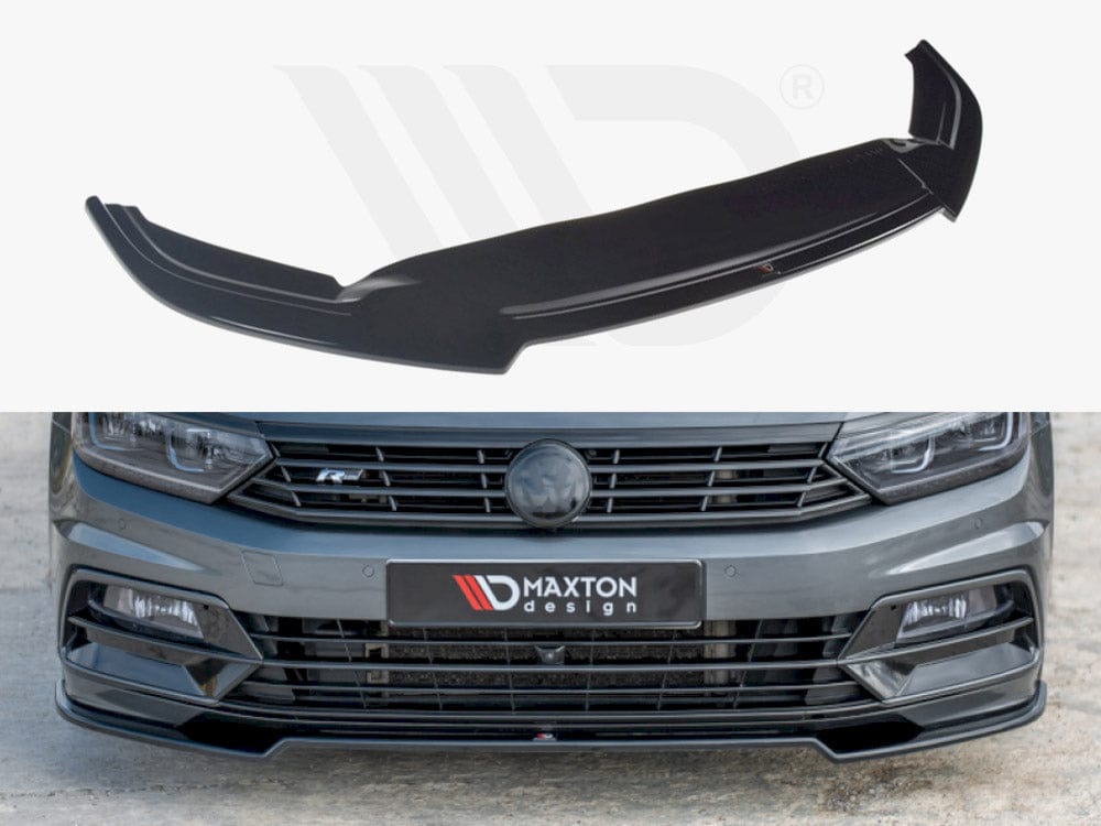 Maxton Design Textured / No Front Splitter V.2 Volkswagen Passat R-line B8 2015-19 Maxton Design SR