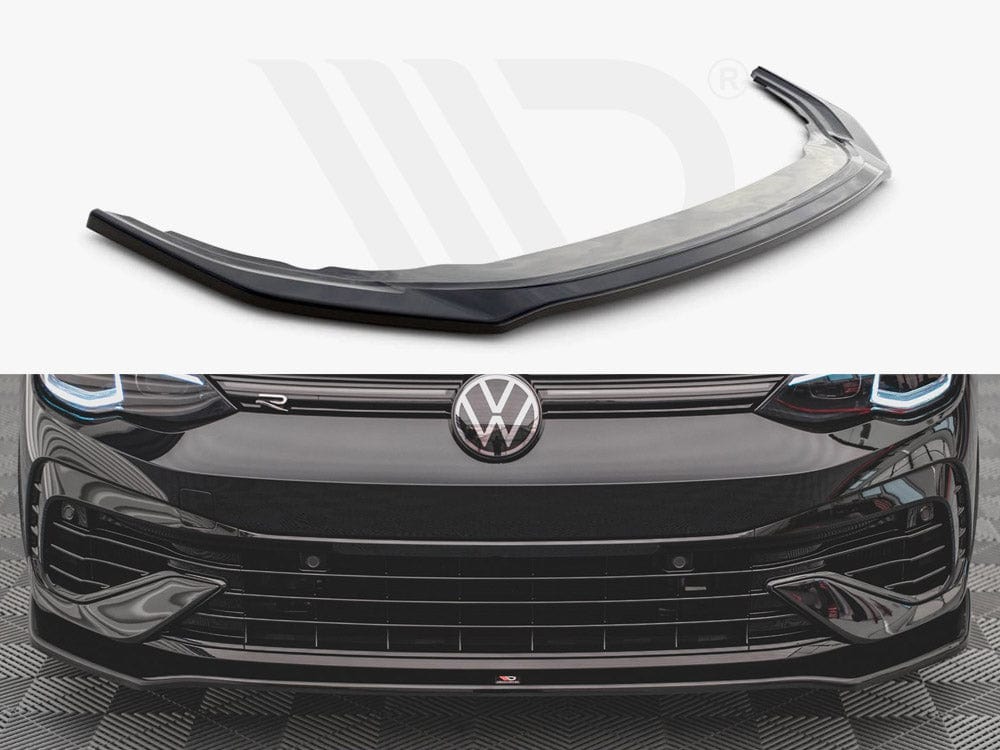 Maxton Design Textured / No Front Splitter V.3 VW Golf R MK8 2020- Maxton Design SR