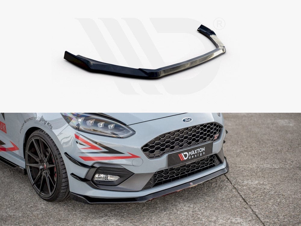 Maxton Design Textured / No Front Splitter V.5 Ford Fiesta MK8 ST / St-line 2017- Maxton Design SR