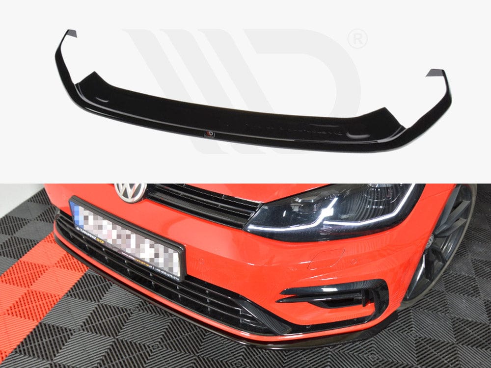 Maxton Design Textured / No Front Splitter V.7 VW Golf 7 R / R-Line Facelift Maxton Design SR