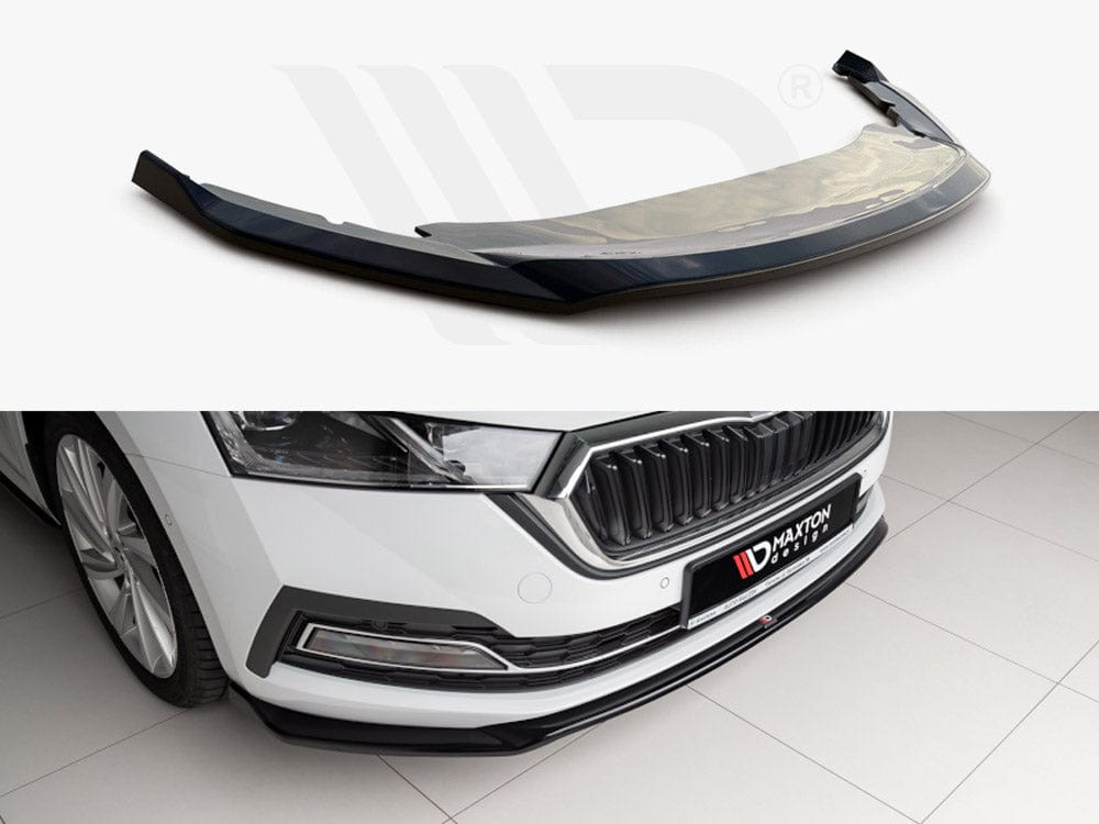 Maxton Design Textured / No Front Splitter V2 Skoda Octavia MK4 2019- Maxton Design SR