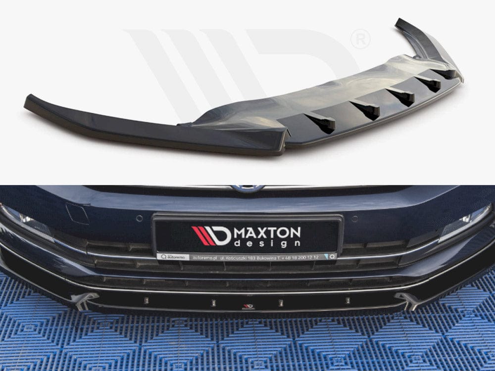 Maxton Design Textured / No Front Splitter V2 VW Passat B8 2014-2019 Maxton Design SR