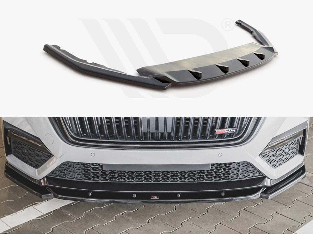 Maxton Design Textured / No Front Splitter V3 Skoda Octavia RS MK4 2020- Maxton Design SR