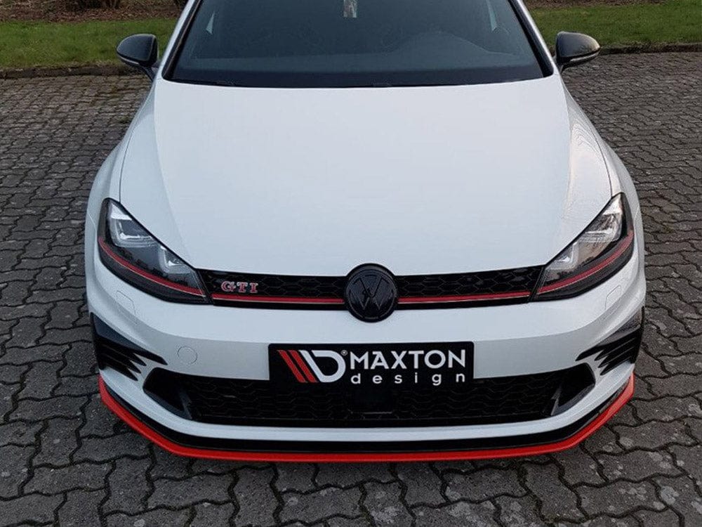 Maxton Design Textured / No Front Splitter VW Golf MK7 GTI Clubsport 2016-2017 Maxton Design SR