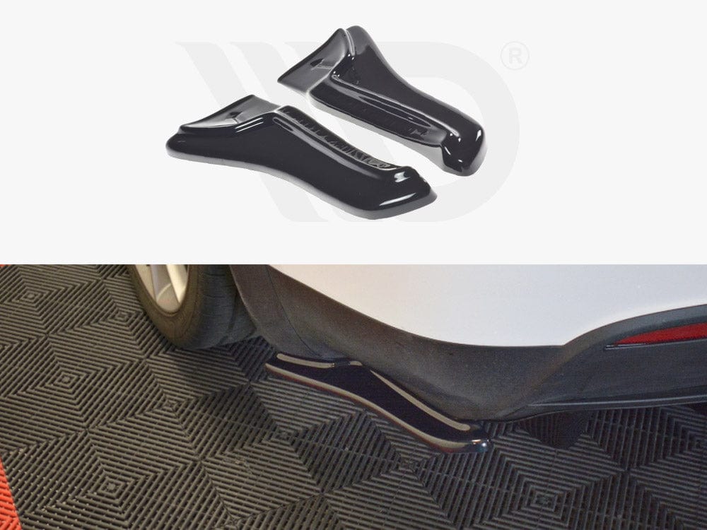 Maxton Design Textured / No Rear Side Splitters V.1 Tesla Model X 2015- Maxton Design SR