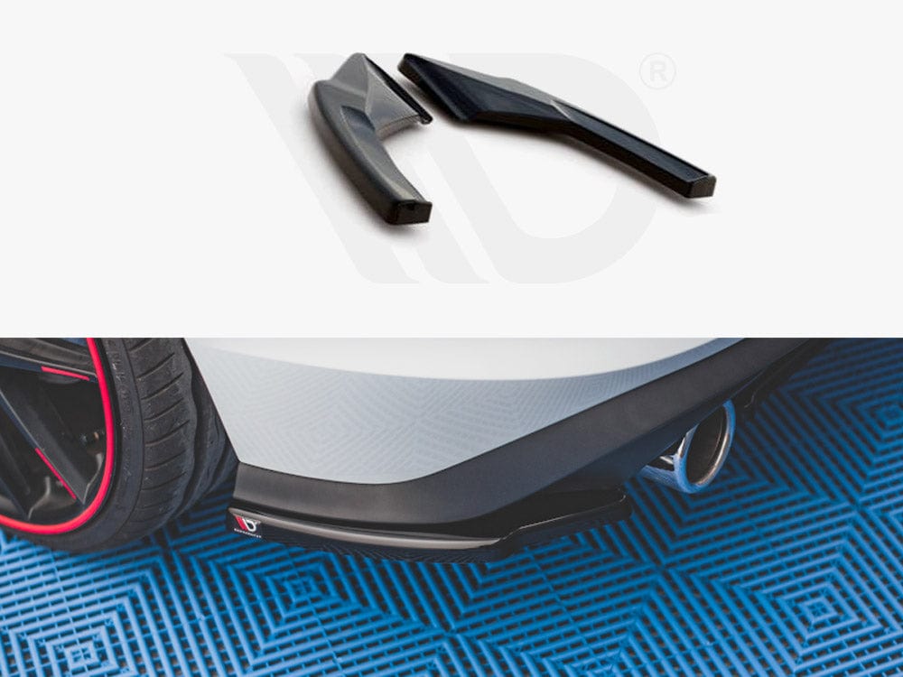 Maxton Design Textured / No Rear Side Splitters VW Golf MK8 GTI 2020- Maxton Design SR