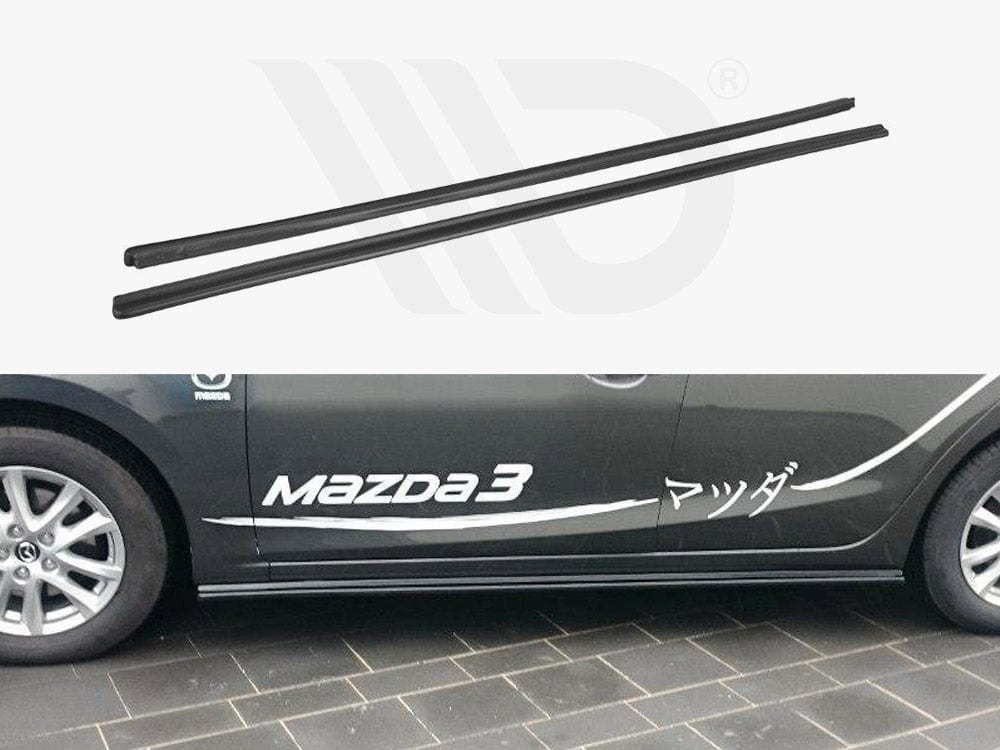 Maxton Design Textured / No Side Skirts Diffusers Mazda 3 Mk3 Maxton Design SR